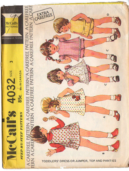 Vtg 77' McCalls 5534 Pattern Misses Jumper Top Panties Size Small