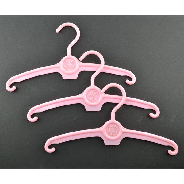 Vintage Baby & Toddler Plastic Clothes Hangers blue or Pink 