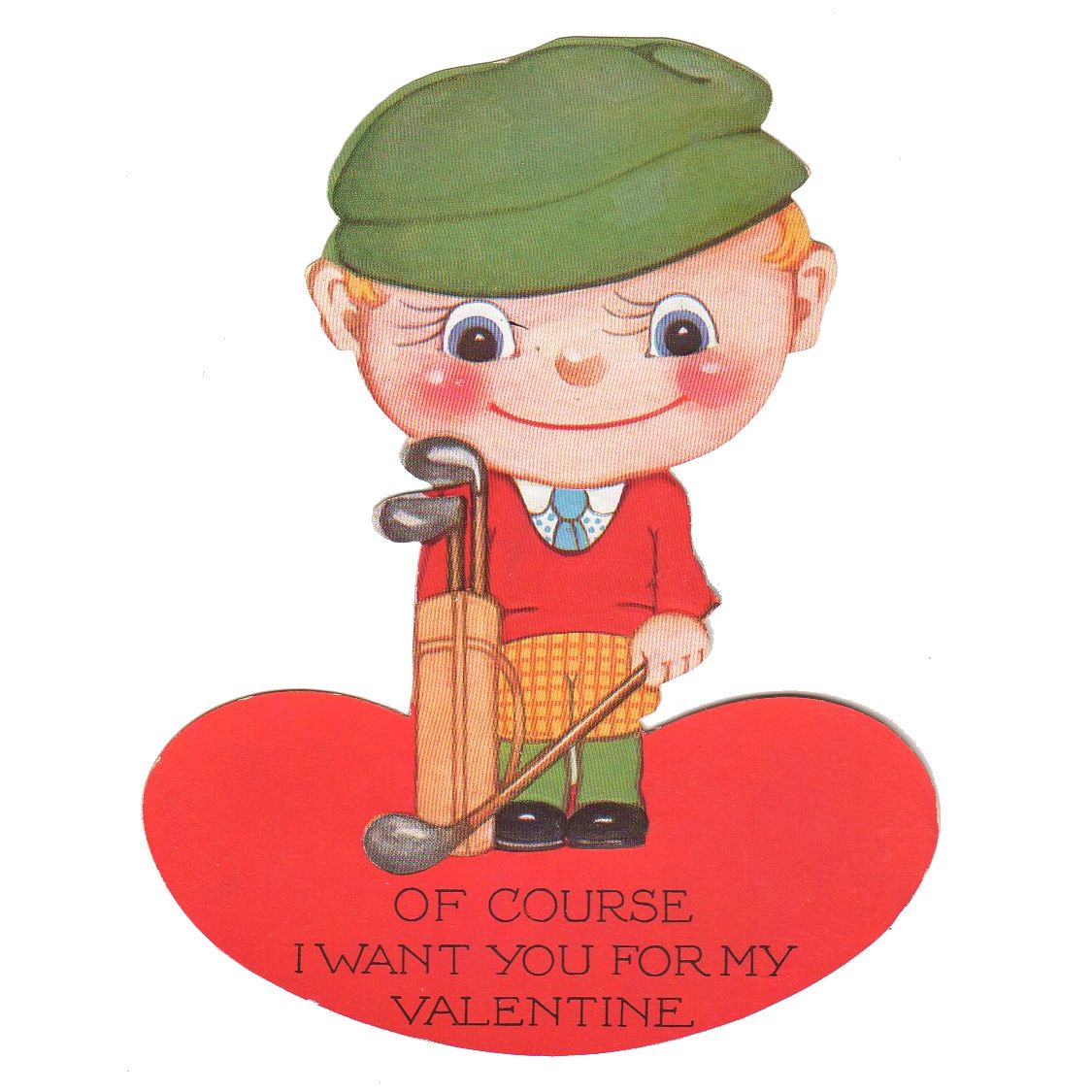 Vintage Valentine Card Miniature Die Cut Embossed Children in
